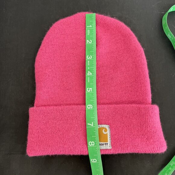 Carhartt Youth Beanie Winter Knit Hat Stocking Cap Snow Ski Pink Bnfts Charity - Picture 8 of 11